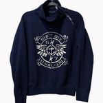 Ralph Lauren Polo  Nautical Anchor Graphic Funnel Neck Button Sweatshirt Small Photo 0
