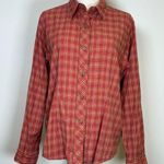 Woolrich ‘Katee’ Shirt Plaid Button Front 100% Cotton Women’s Size Medium Photo 0