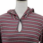 Lole Striped Hooded Pullover Long Sleeve Shirt L Photo 1
