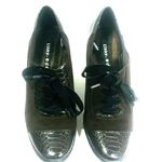 Libby Edelman Perrin Brown Suede & Leather Oxford Heel Witchy Fairy Size 9 Photo 1