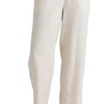 Quince  100% European Linen Drawstring Crop Pants Sand Beige Size XS Photo 0