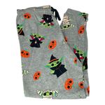 Star Wars The Mandalorian Baby Yoda Halloween Pajama Bottoms Gray Size Medium Photo 1