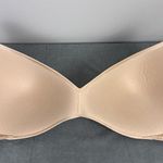 SKIMS Wireless Form Push Up Plunge Bra Size 44D Clay? Beige Padded Lined Logo Photo 5