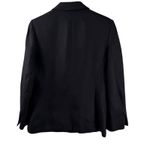 Talbots Vtg Petites Irish Linen Blazer Women's 10P 100% Linen Black Office Photo 5