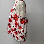 GB Floral Sleeveless Tank Top Sexy Back Flowy V-Neck Size Large High Low Photo 5