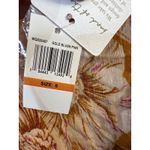 Band of the free S libby gold Bell Sleeve crop Top women tie front V Neck Floral Yellow Photo 7