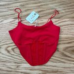 Princess Polly 5/$25  Red corset top Photo 0