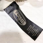 Fossil  Issue No 1954 Goat Hide Leather Crossbody Zipper Bag Tan Shimmer Photo 5