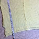 POL Butter Yellow Boho Oversized Loose Knit Sweater Women Size Medium Photo 5