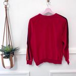 Aviator Nation Classic Velvet Relaxed Sweatshirt Red Size S Photo 7