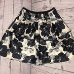 The Limited  black and beige floral knee length a line skirt Photo 1