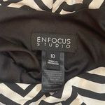 Enfocus Studio  Monochrome Zigzag maxi Dress with vibrant blue bottom woman’s 10 Photo 4