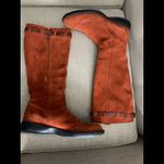 Tod’s Suede Burnt Orange Boots Size 10 Photo 7