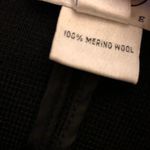 Talbots Petites Merino Wool Fringe Blazer Sweater Black Size P Photo 3