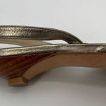 Michael Kors KORS Slingback Ballet Shoes Sz 6M Metallic Bow Coquette Preppy Photo 3