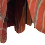 Free People  New Romantics Dress Size Large Orange Green Tan Striped Womens‎ Photo 4