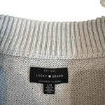 Lucky Brand  Women's Colorblock Design Striped‎ Long Sleeve Sweater Size Large Photo 2