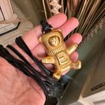 Escada Vintage Matt Gold Teddy Bear Pendant Gold Photo 3