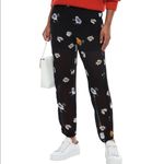 Ganni Dainty Georgette floral print sheer wide leg pants EU size 36 Photo 15