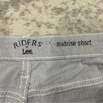 Riders By Lee Blue Striped Midrise Shorts Photo 2