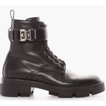 Givenchy NEW Terra 4G Buckle Combat Boot Women Size 10B Lug Sole Black Leather Photo 1