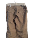London Jean  Size 4 Dark Tan Linen Wide legged pants Chino Pockets VNC Photo 1