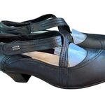 Earth Passage Criss Cross Mary Jane Pumps SZ 9 Comfort Minimalist Work Shoes Black Photo 0