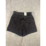 Levi's Premium High Loose Shorts Size 24 Womens Light Black Denim Jean Shorts NWT Photo 2