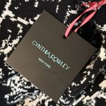 Cynthia Rowley Knit Sweater Dress Black & White Floral Print Women’s XS NEW Photo 9