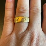 8mm Gold Stainless Steel Infinity Ring Photo 6