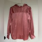 Jaclyn Smith Pink polyester button down size 14 feels like silk Photo 1