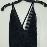 Ambrielle Woman's Large Black Passion Lace V Neck Adjustable Strap Bodysuit Sz S Photo 2