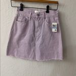 7 For All Mankind  Lavender Mini Skirt Denim Purple SIZE 25 NWT Photo 1