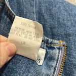 Nina Piccalino Vintage 90’s Denim Boho Short Sleeve Tie Back Midi Slit Dress 8 Blue Photo 12