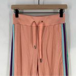 Electric yoga Sundrop Jogger Pants Womens Size S Pink Rainbow Side Stripes Photo 3