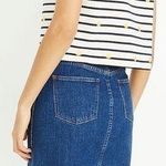 Madewell  Button Front Stretch Denim Straight Mini Skirt in Arroyo Wash, Sz 25 XS Photo 1