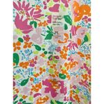 kim rogers  Multicolor Floral Short Sleeve 100% Cotton Top Sz Lp Photo 4