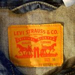 Levi's NWT Strauss & Co. Dark Wash Relax Trucker Denim Jacket Men Size Medium Women Size Large Photo 2
