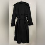 SKIMS  NWT Boyfriend Fleece Trench Coat Onyx Size M Oversized Photo 4