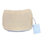 Anne Klein Straw Hobo Bag AK Logo Shoulder Bag Purse Tan White Photo 1