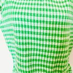 Draper James  RSVP Green & White Gingham Smocked Blouse. Photo 2