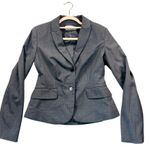 Calvin Klein  Blazer Two Button Lux Blazer Dark Charcoal Gray 2 Lined Officerwear Photo 1