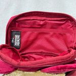 Disney Minnie Mouse Burgundy Quilted Velvet Crossbody Belt Bag NWT Photo 3