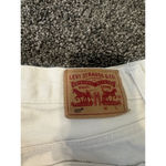 Levi's 501 White High Rise Straight Leg Butterfly Jeans Size 28 Photo 9