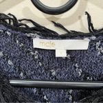 Maje EUC  tweed cardigan sweater jacket blazer size 1 blue fringe Photo 1