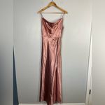 Birdy Grey  Lisa Dress in Shiny Satin Desert Rose size small maxi dress Photo 2