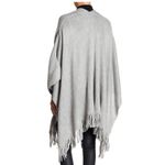 Vince Camuto Feels Like Home Ruana Poncho Women's One Size Gray Boho Western Photo 1