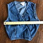 Vintage Denim wrapped cropped vest top Photo 4