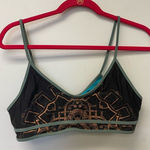 UO Without Walls Black Gold Metallic Reversible Bathing Suit Top SZ L Size L Photo 0