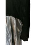 Vintage Lloyd Williams Size 10 Black Velvet & Silver Metallic Dress W/ Belt 20c Photo 5